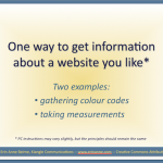 Cover image for post on how to get website colour and measurements info